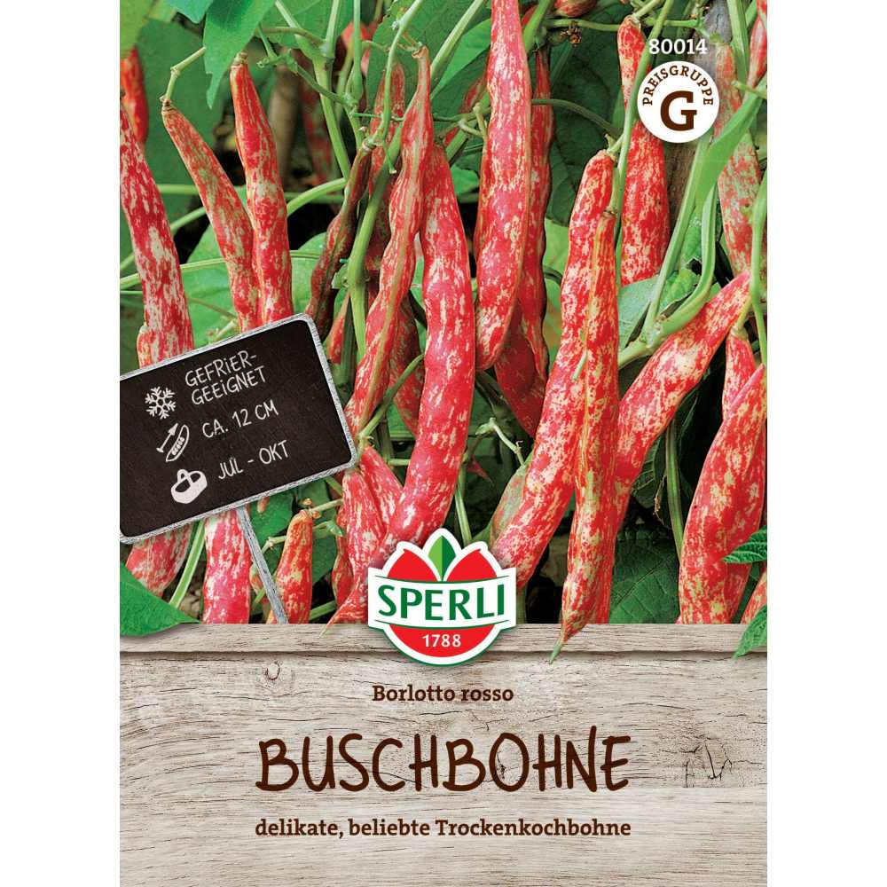 Seminte fasole pitica Borlotto Rosso