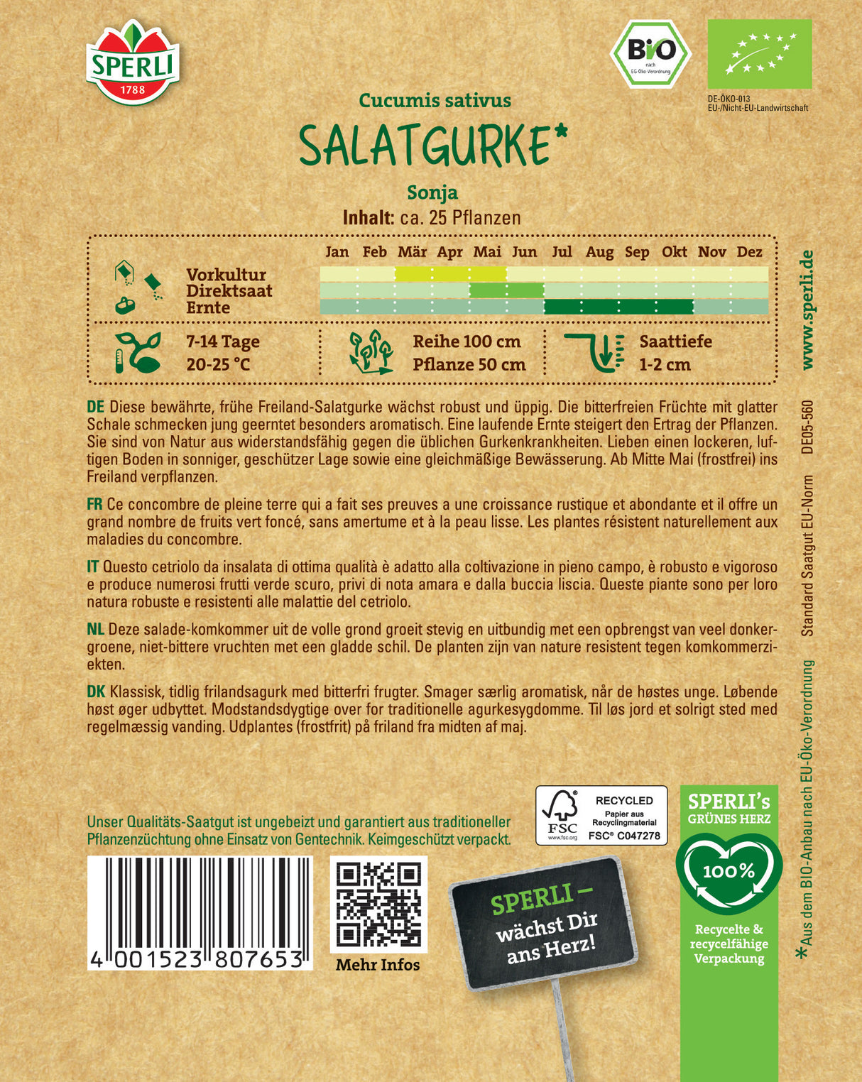 Seminte BIO castraveti