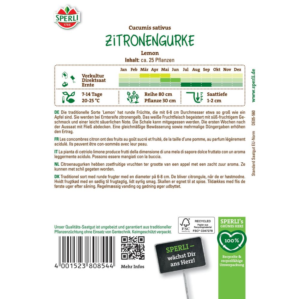 Seminte castraveti Lemon