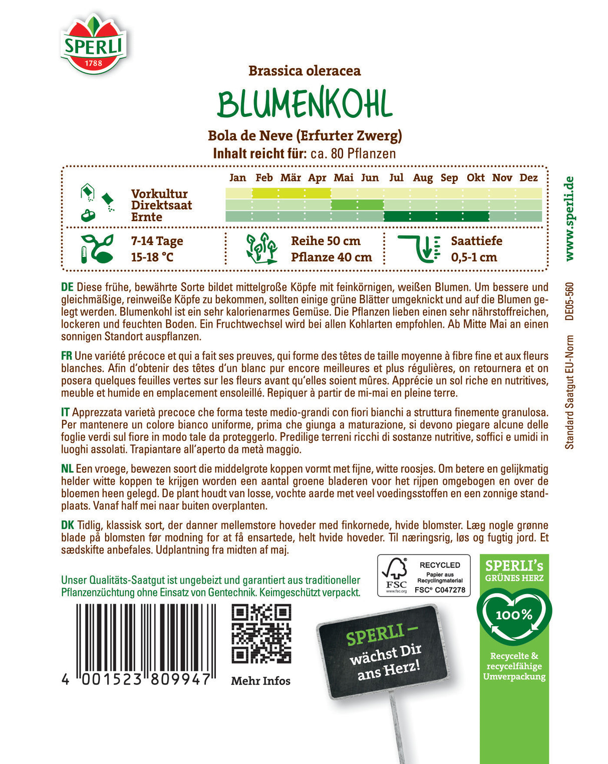 Seminte conopida Bola de Neve