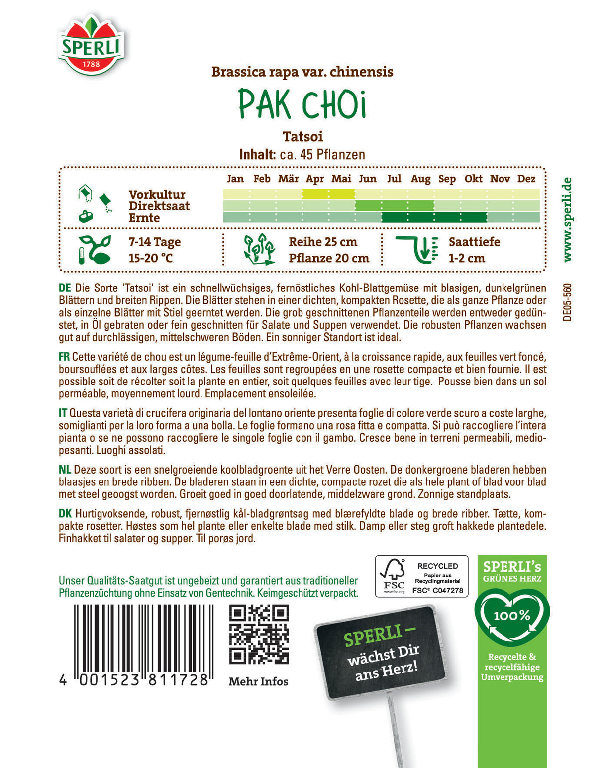 Seminte Pak Choi Tatsoi