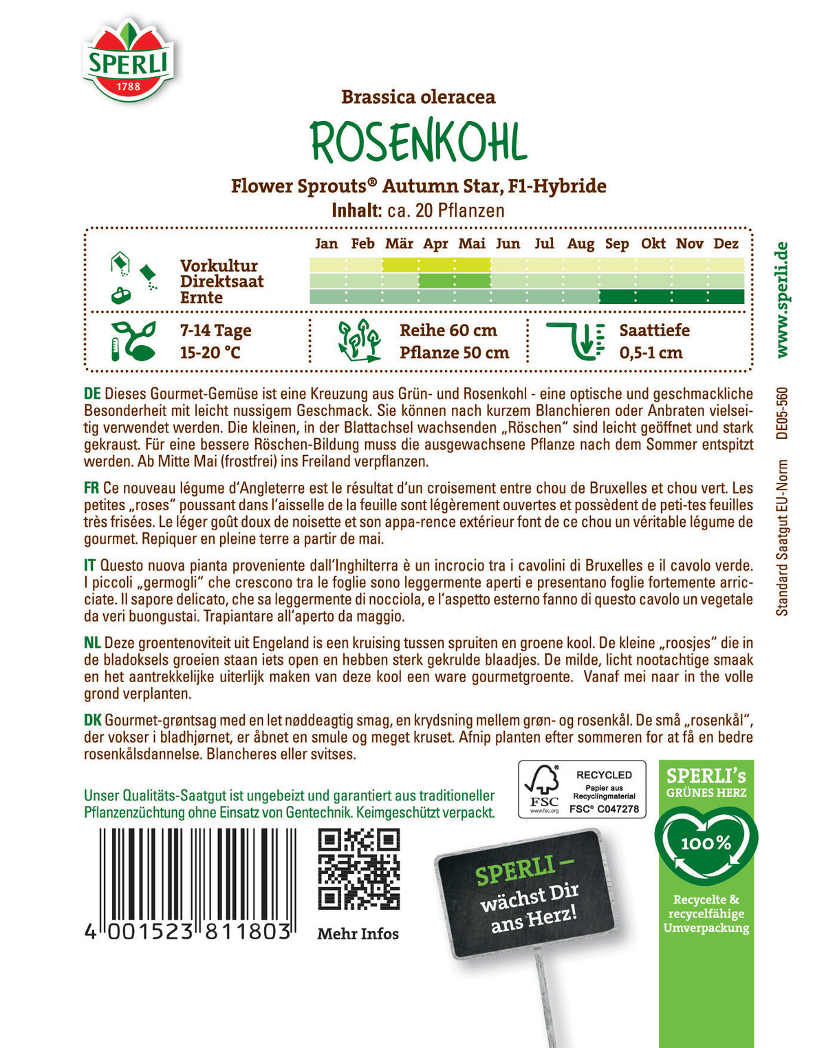 Seminte varza de Bruxelles Autumn Star