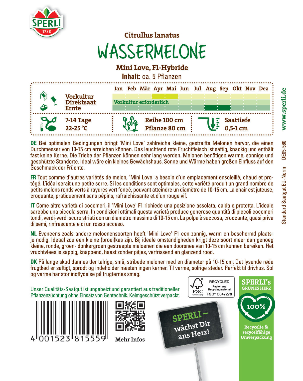 Seminte pepene verde Mini Love