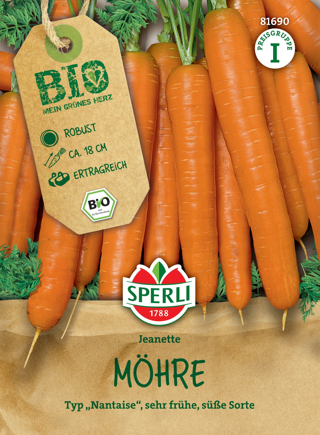 Seminte BIO morcovi Nantaise