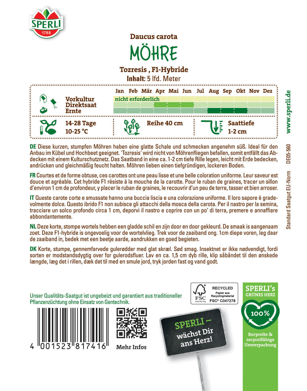 Seminte morcovi Tozresis 2