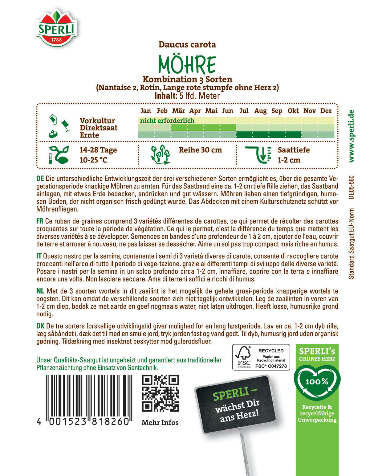 Seminte morcovi mix 3