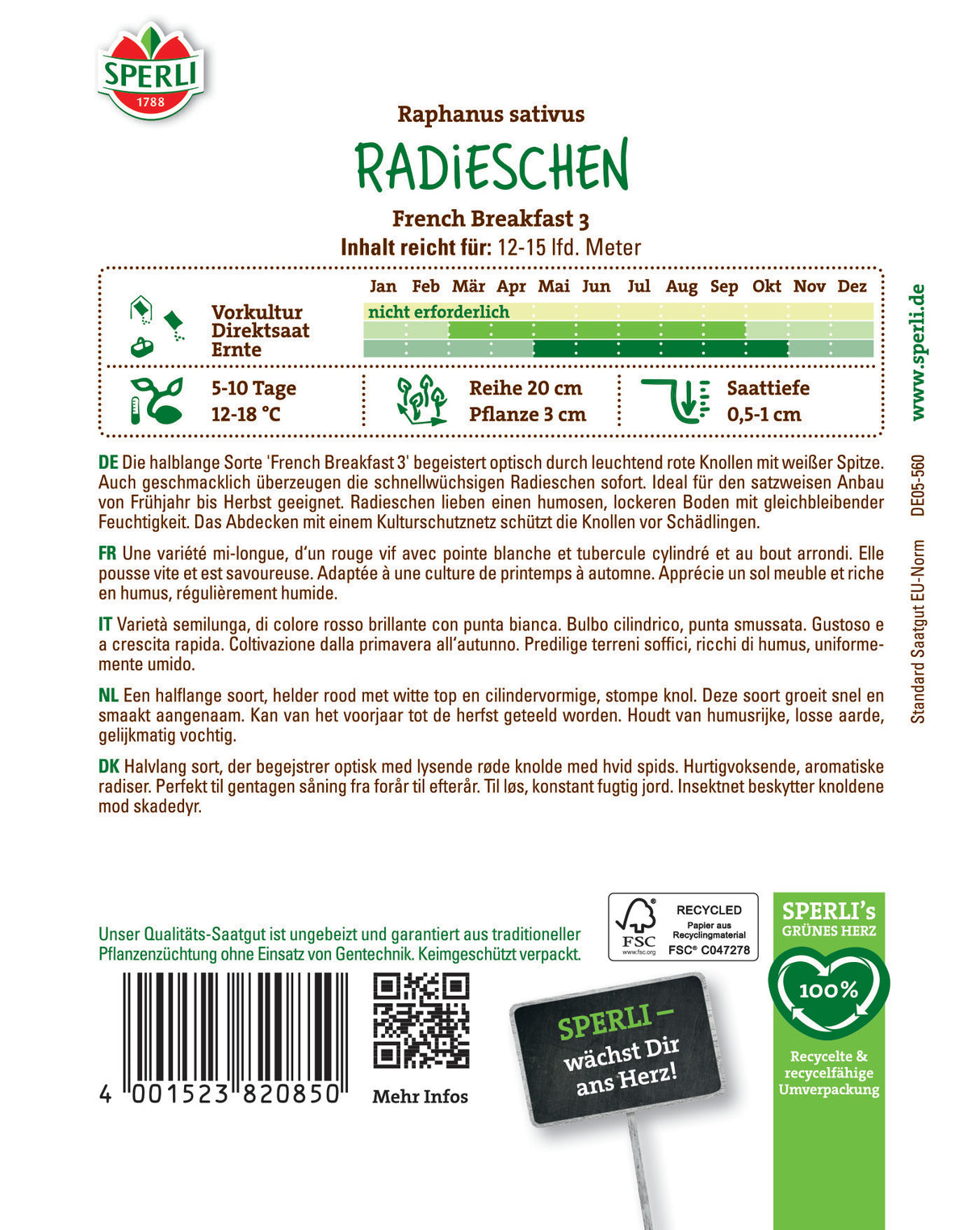 Seminte ridiche French Breakfast 3