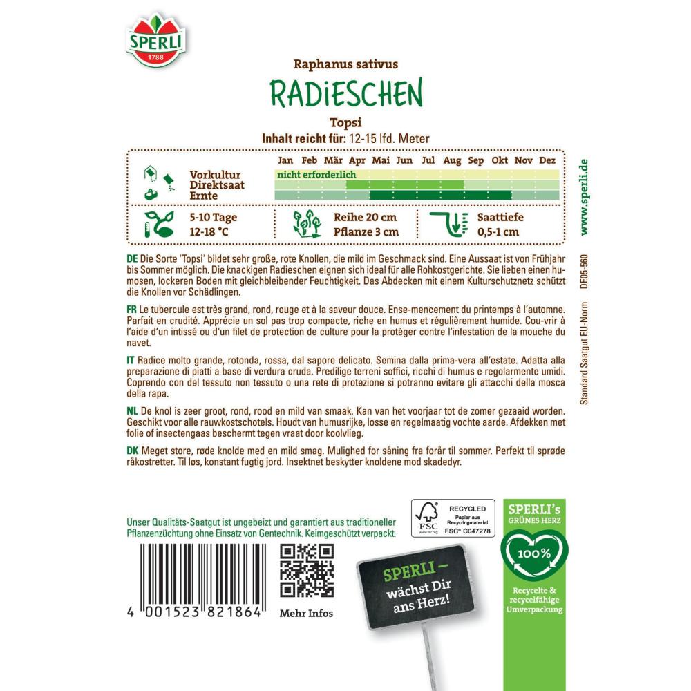 Seminte ridiche Topsi