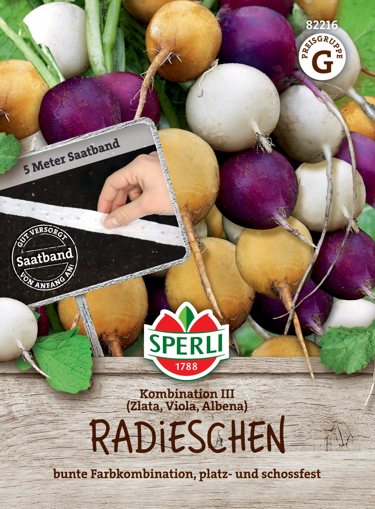 Seminte ridiche combinatie III cu banda