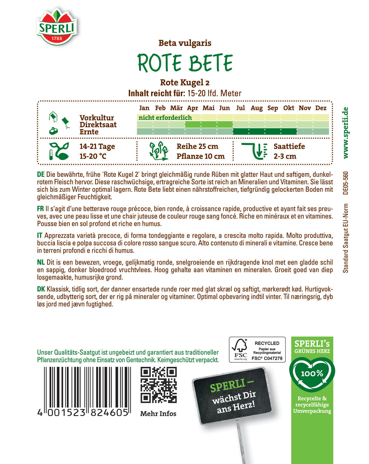 Seminte sfecla rosie Rote Kugel 2