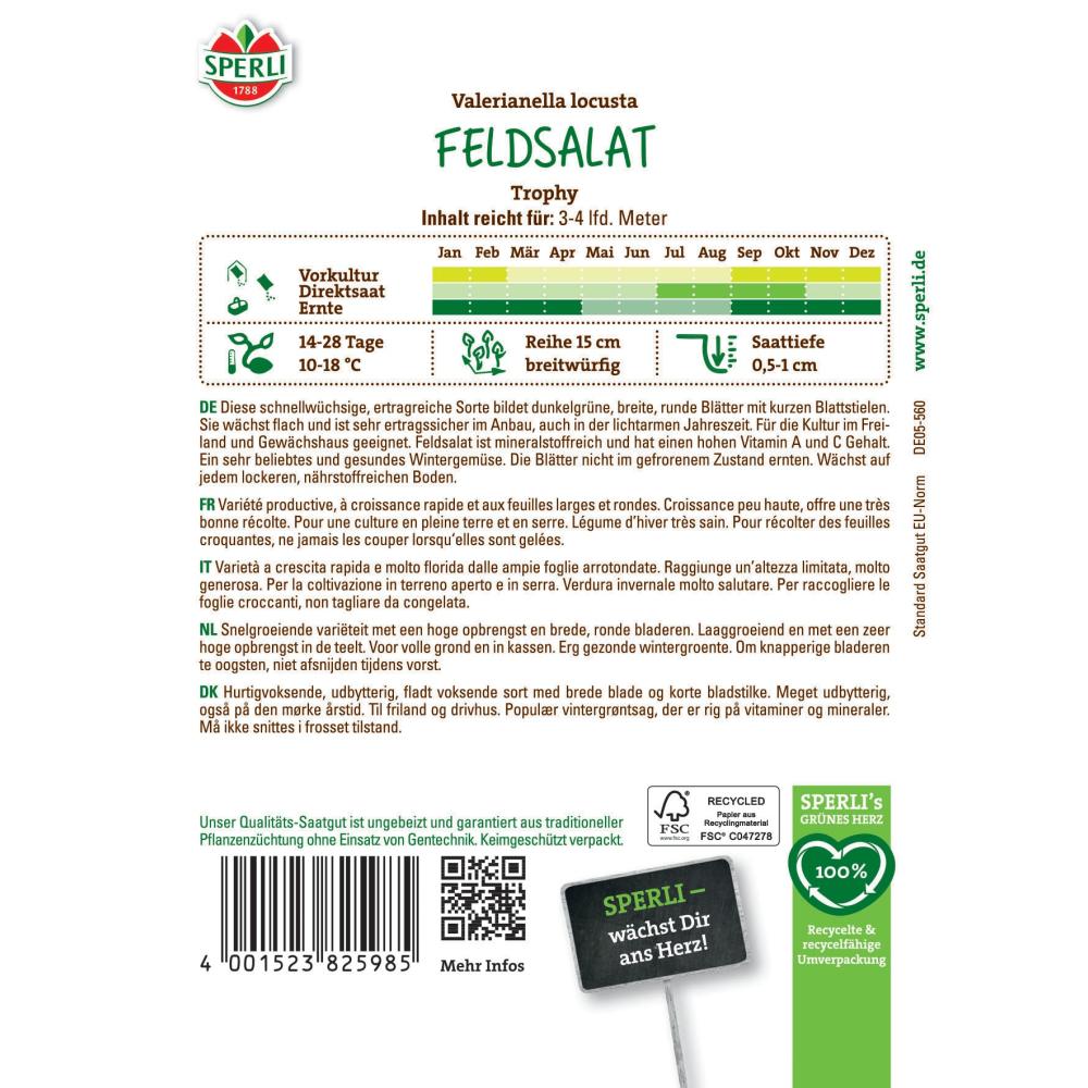 Seminte salata de camp Trophy