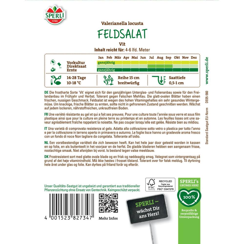 Seminte salata de camp Vit sperli