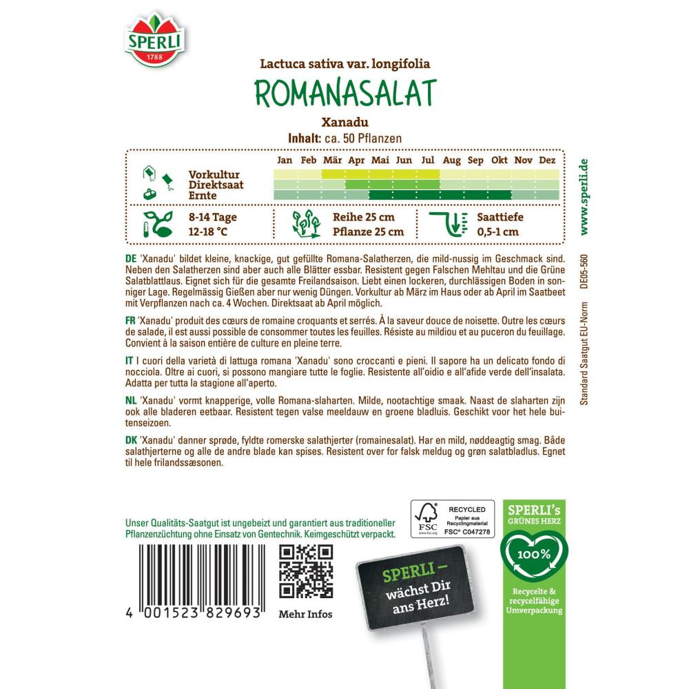 Seminte salata romaine Xanadu sperli