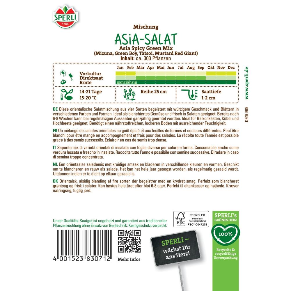 Seminte salata asiatica