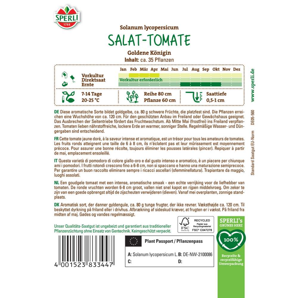 Seminte rosii Goldene Konigin – rosii galbene, dulci si decorative, ajung la 50-100 g