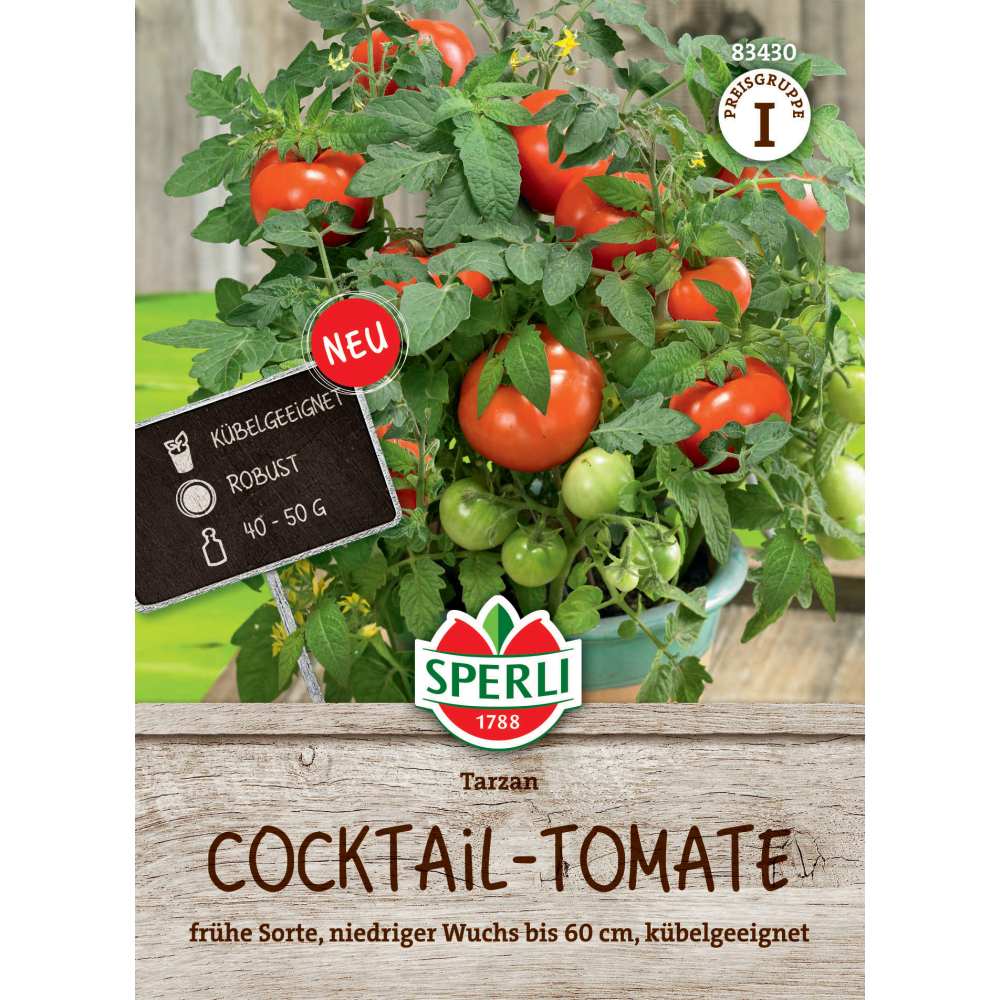 Seminte rosii cocktail Tarzan F1 – fructe mici si ferme, ideale pentru gustari