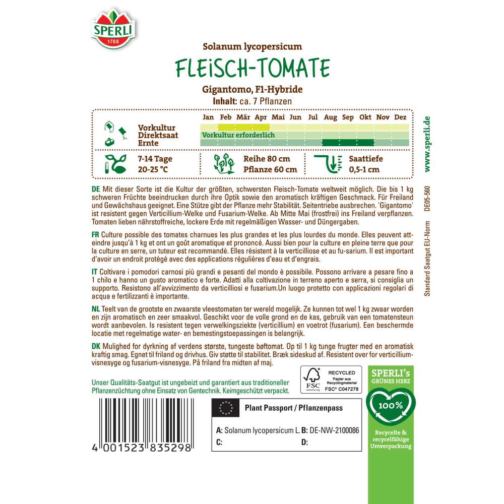 Seminte rosii Gigantomo F1 – rosii gigant cu productie ridicata, ajung la 1-2 kg