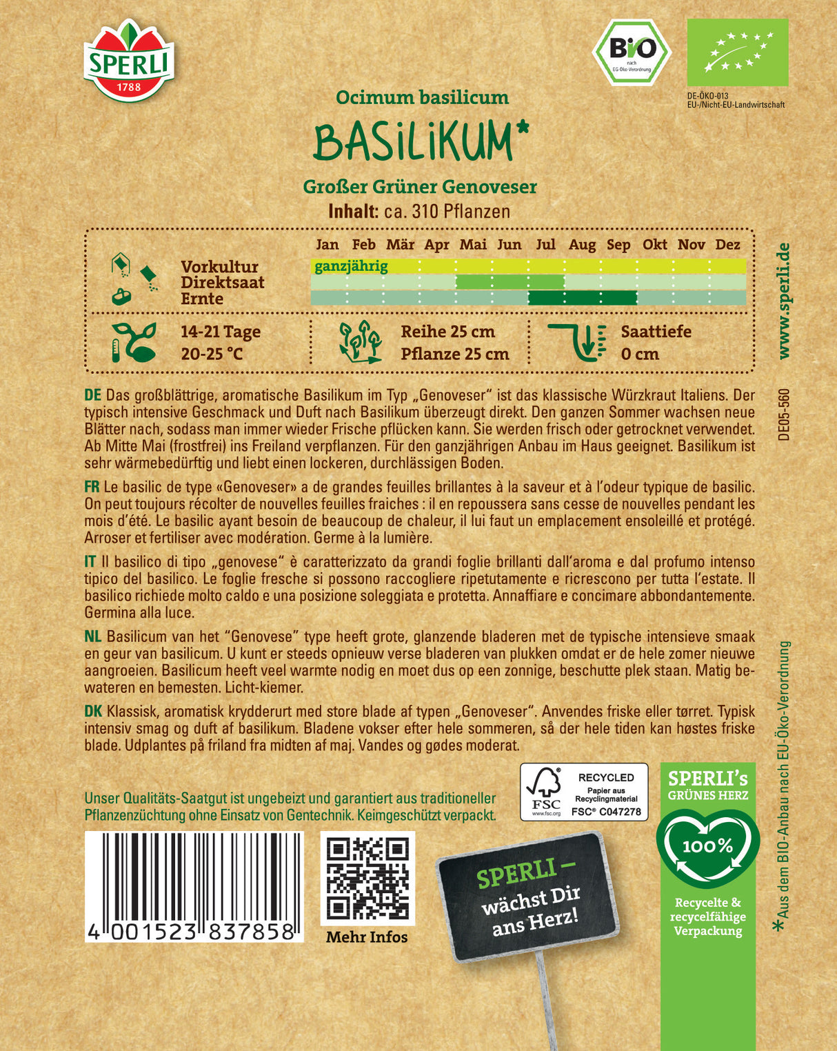 Seminte de busuioc BIO