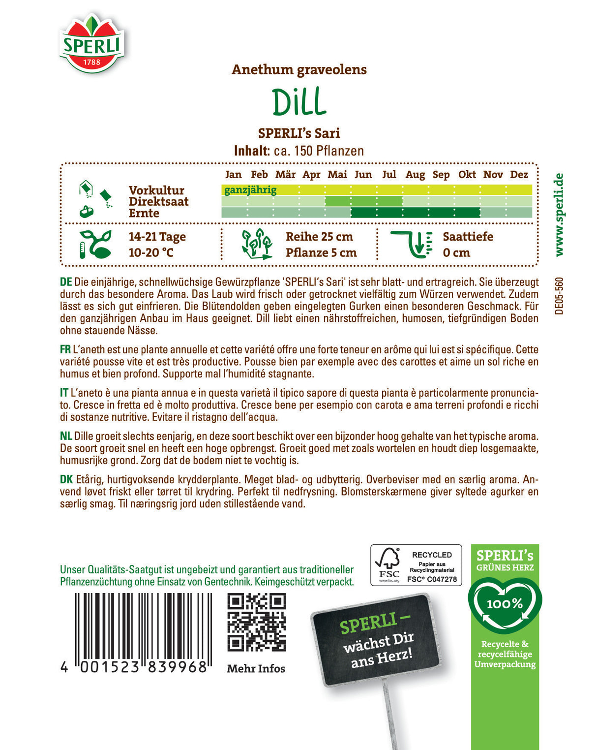 Seminte marar SPERLI Sari