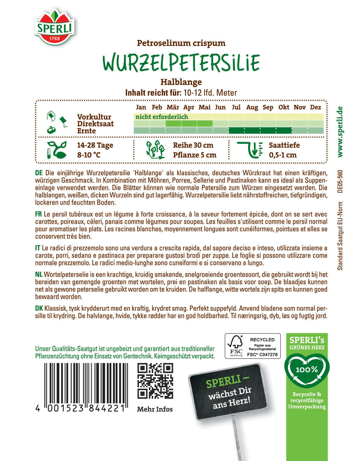 Seminte radacina patrunjel Halblange