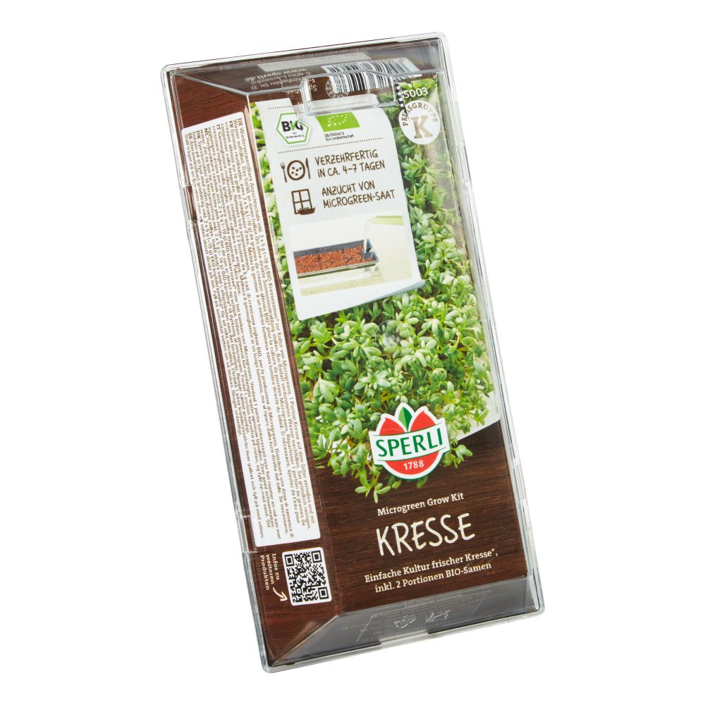 Kit Microgreens BIO – seminte de creson pentru cultura rapida, 1 Bucata, cu protectie germinatie