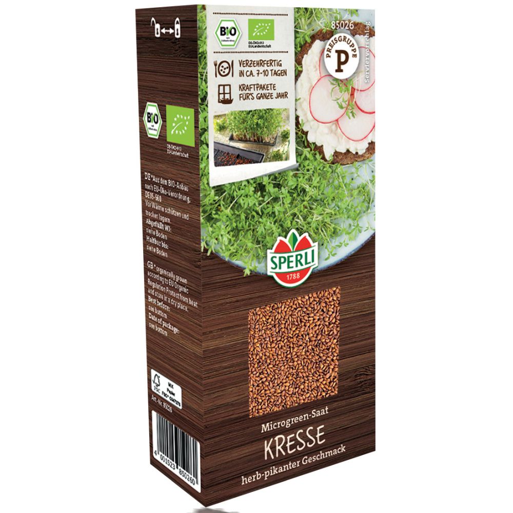 BIO Microgreens – seminte de creson, cresc rapid, cu protectie germinatie