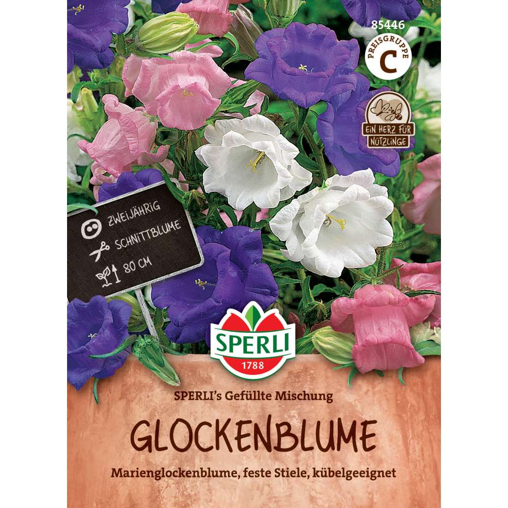 Seminte clopotei SPERLI – amestec dublu pentru gradina, ajunge pentru 100 Plante, cu protectie germinatie