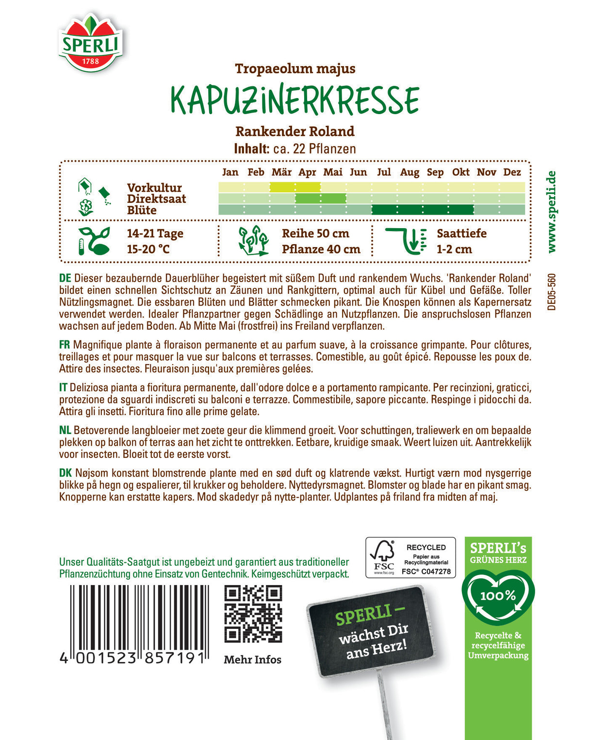 Seminte condurul doamnei Rankender Roland