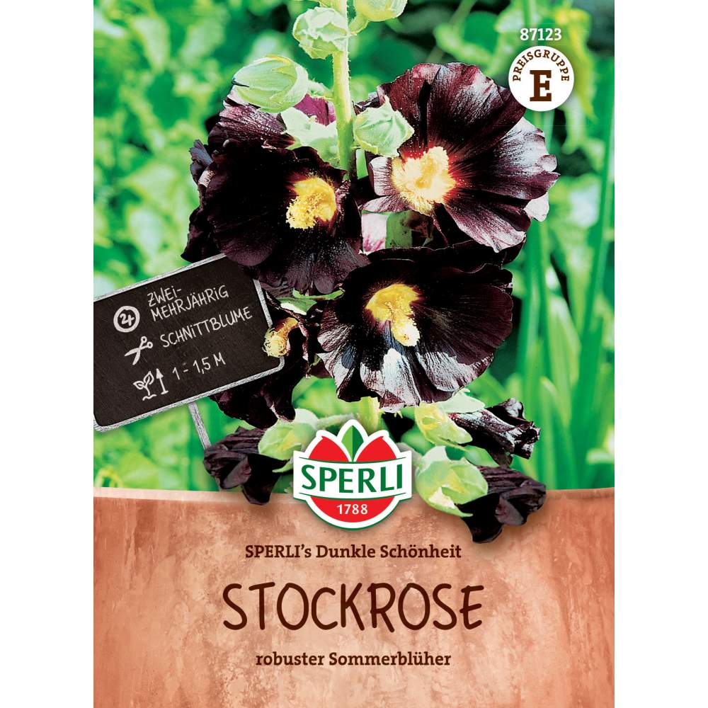 Seminte de nalba de gradina SPERLI Dunkle Schonheit – flori mari si intense, ajunge pentru 20 Plante, cu protectie germinatie