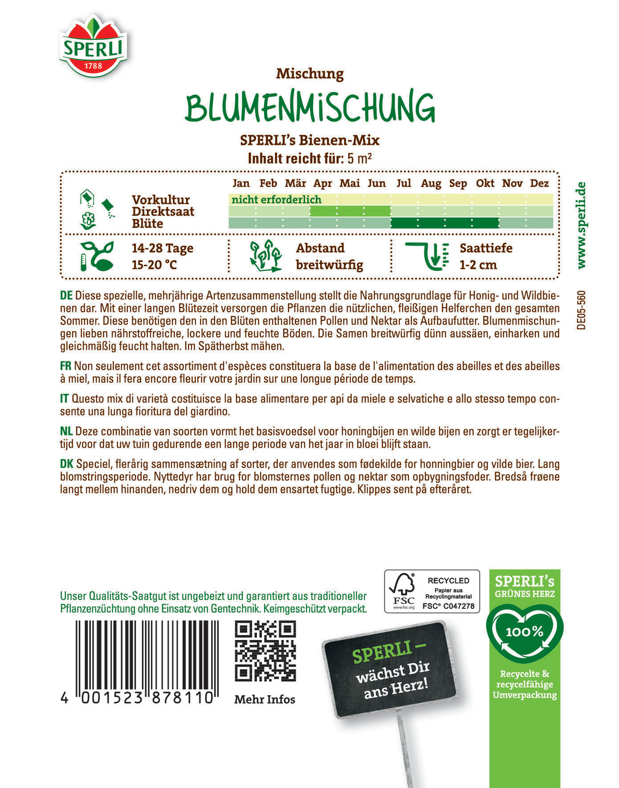 Mix seminte flori pentru albine