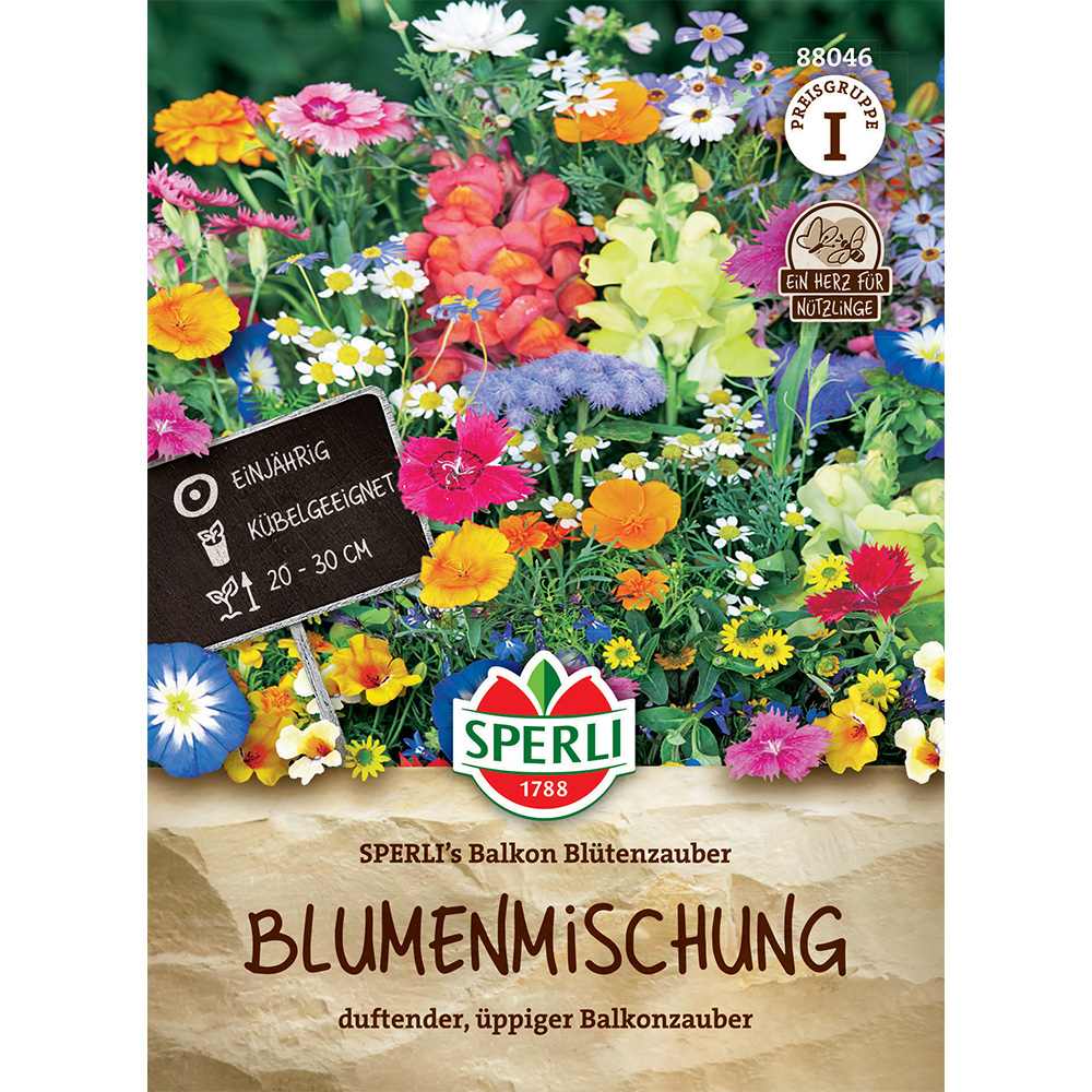 Seminte de flori pentru balcon – amestec decorativ compact, ajunge pentru 3 m²