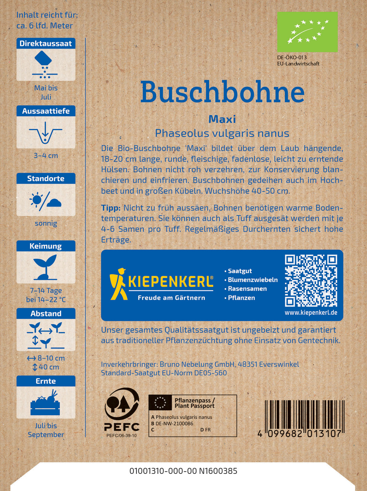 seminte fasole pitica maxi bio