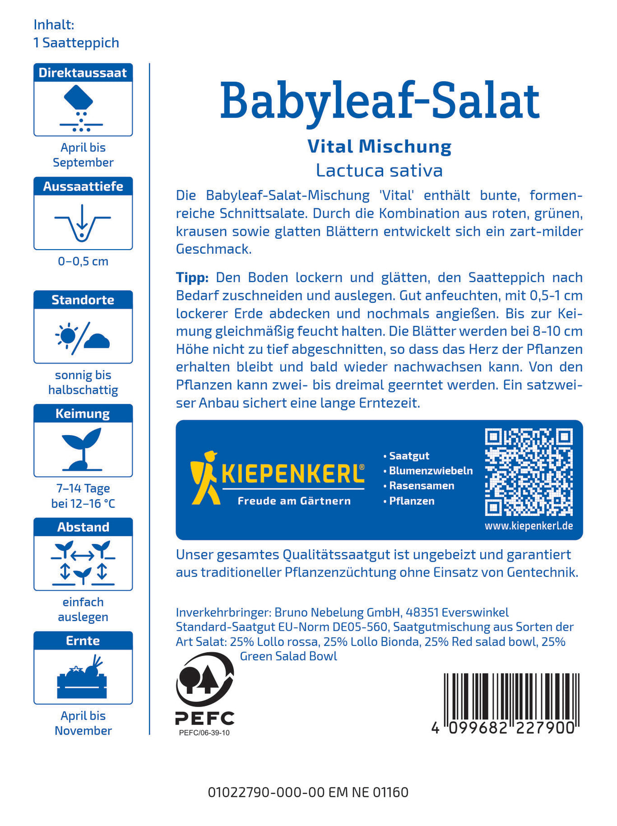 seminte salata babyleaf mix vital