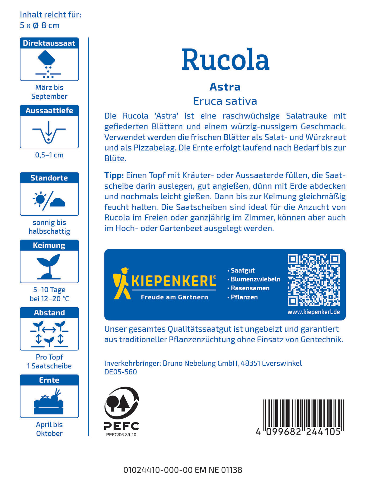 seminte rucola astra