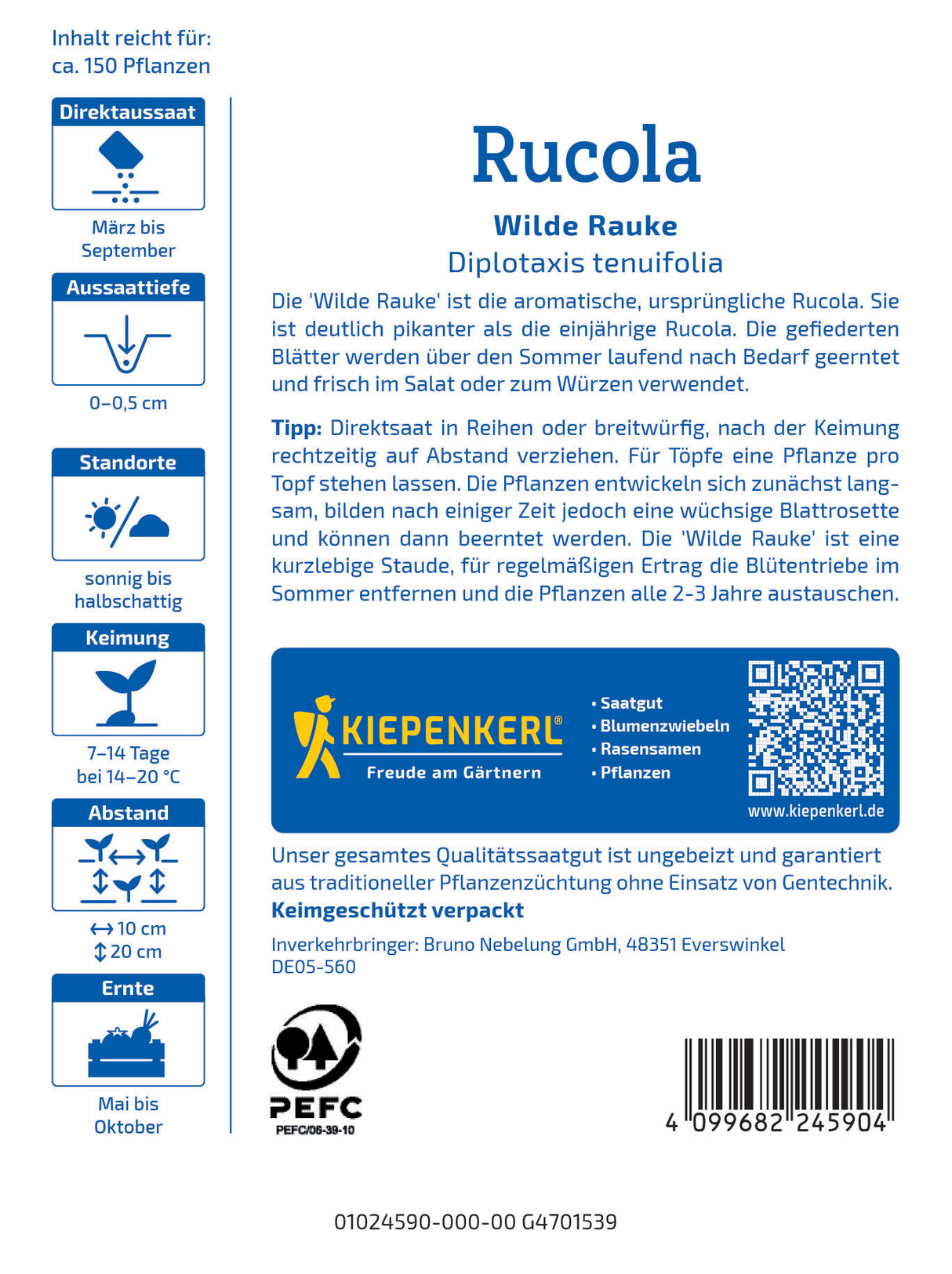 seminte rucola salbatica