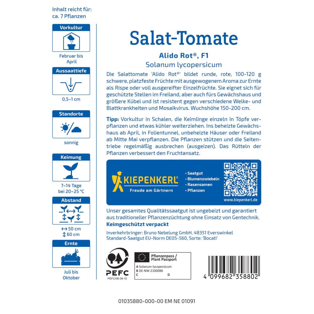 seminte rosii salata alido rosu