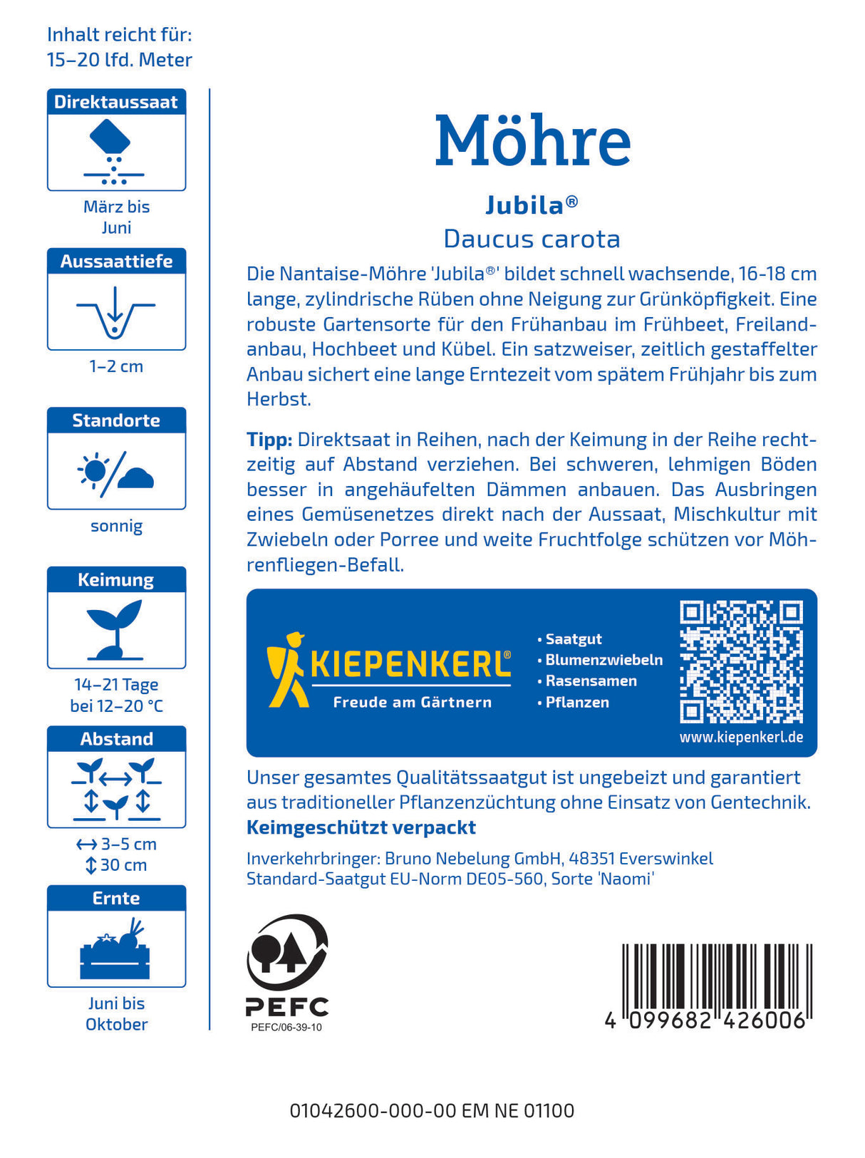 seminte morcov jubila