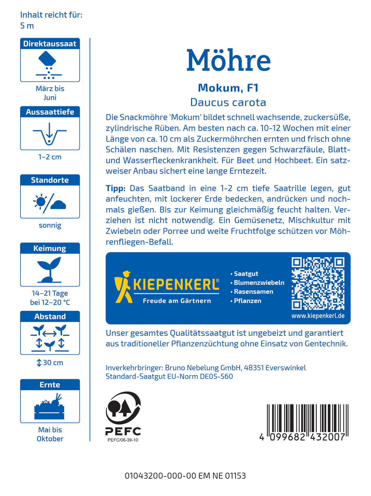 seminte morcov mokum f1