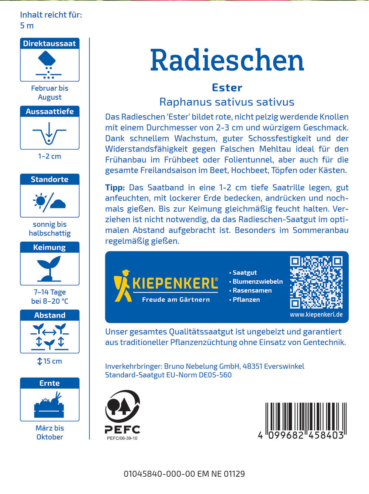 seminte ridichi ester rapid