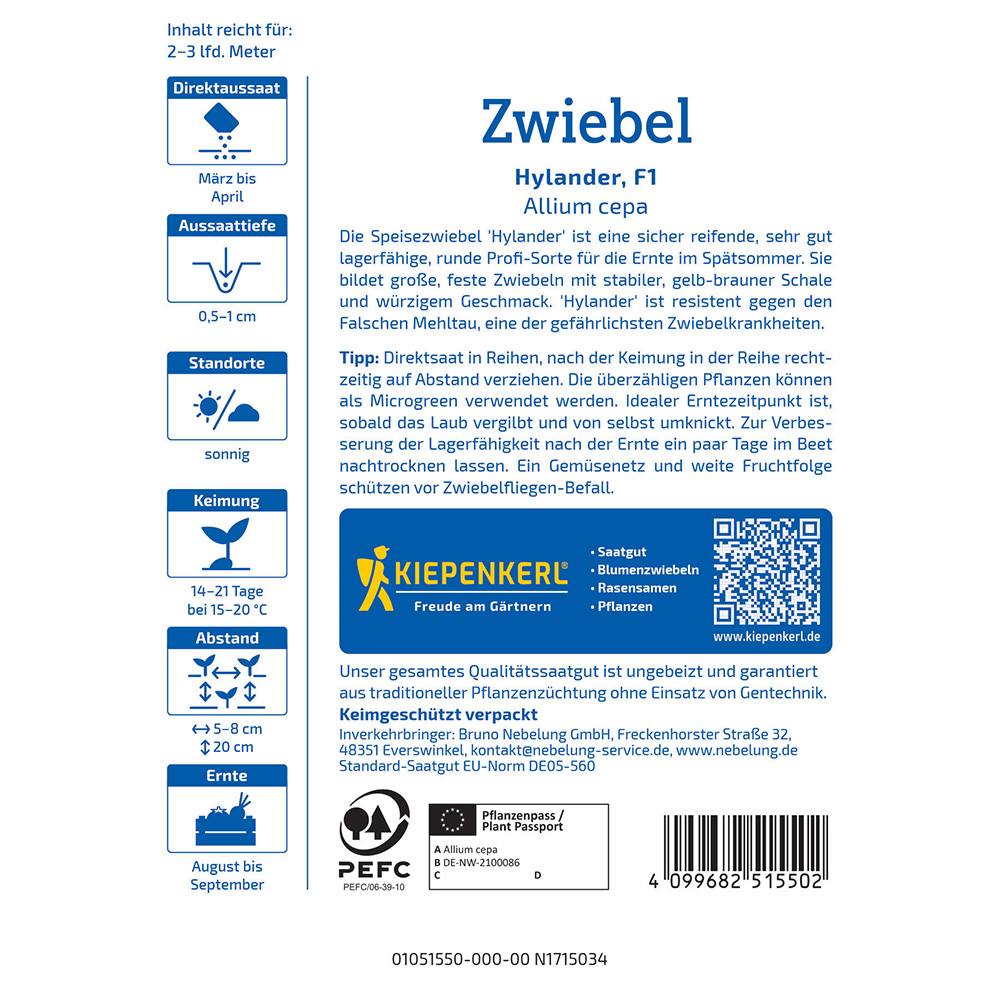 Seminte de ceapa Hylander F1 – productie ridicata si uniforma, ajunge pentru 2-3 Metri Liniari