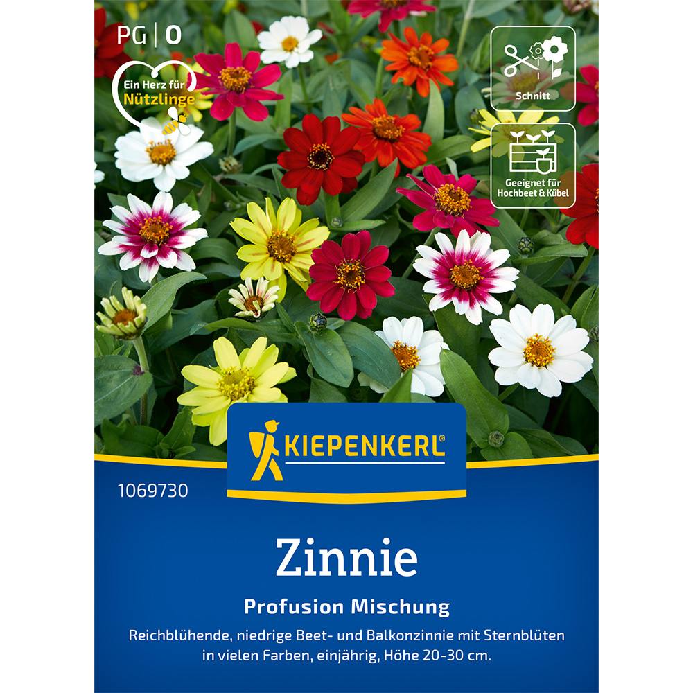 Seminte de zinnia Profusion – amestec compact si florifer, ajunge pentru 20 Plante