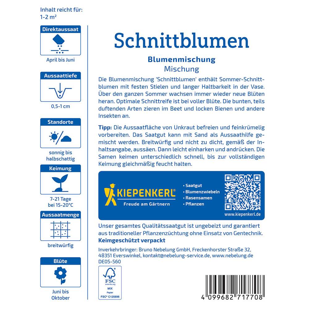 Seminte de flori pentru taiat – tulpini lungi decorative, ajunge pentru 1 - 2 m²