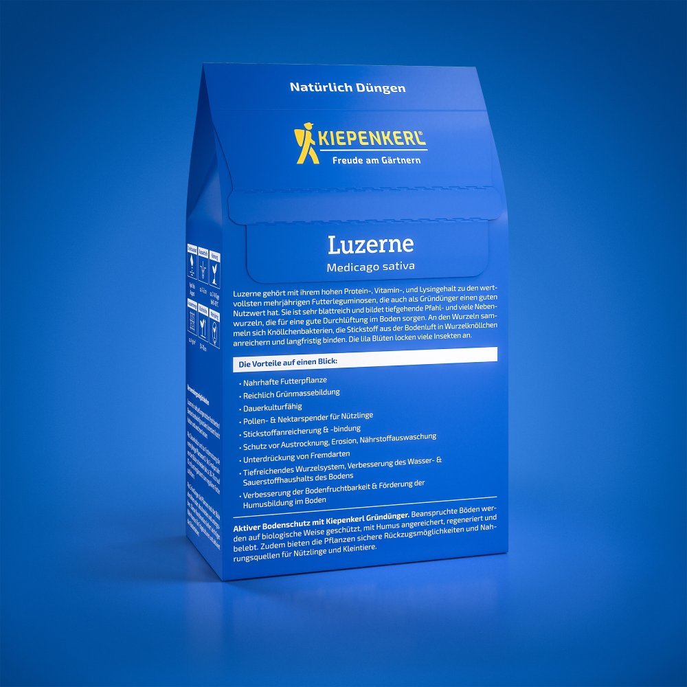 Seminte de lucerna – 0,4 kg, furaj si regenerare sol, ajunge pentru 100 m², cu protectie germinatie