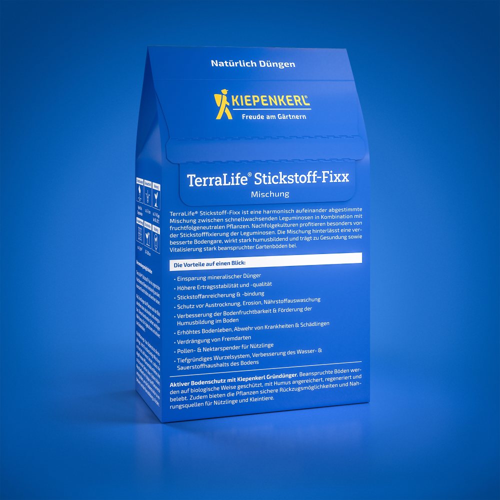 TerraLife Stickstoff-Fixx – 0,5 kg, mix fixator de azot pentru sol, ajunge pentru 100 m²