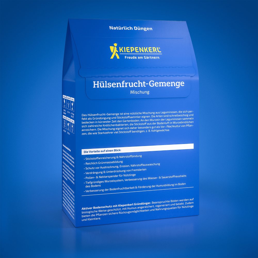 Amestec de leguminoase – 0,8 kg, fixator de azot si acoperire sol, ajunge pentru 40 m², cu protectie germinatie