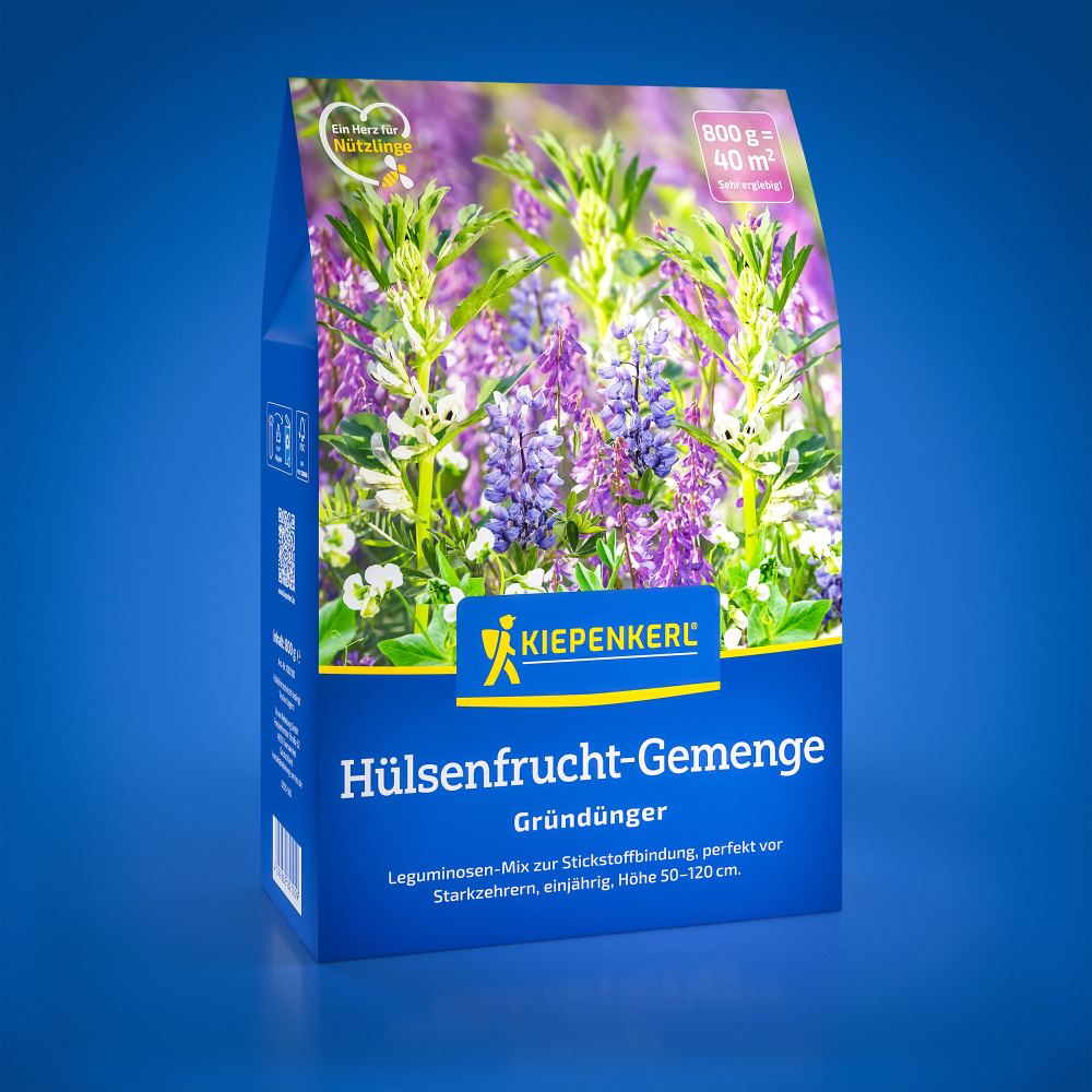 Amestec de leguminoase – 0,8 kg, fixator de azot si acoperire sol, ajunge pentru 40 m², cu protectie germinatie