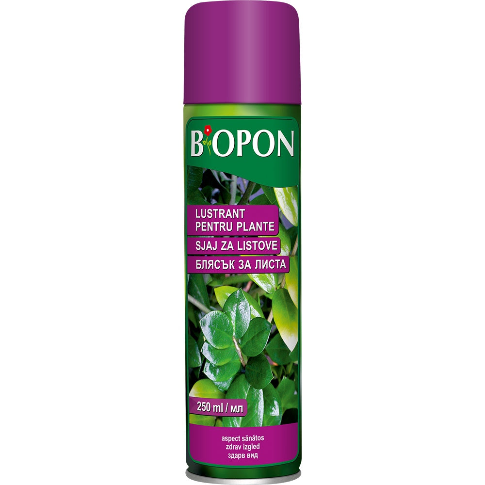 Biopon Spray, solutie pentru stralucirea frunzelor, efect anti-praf, 250 ml