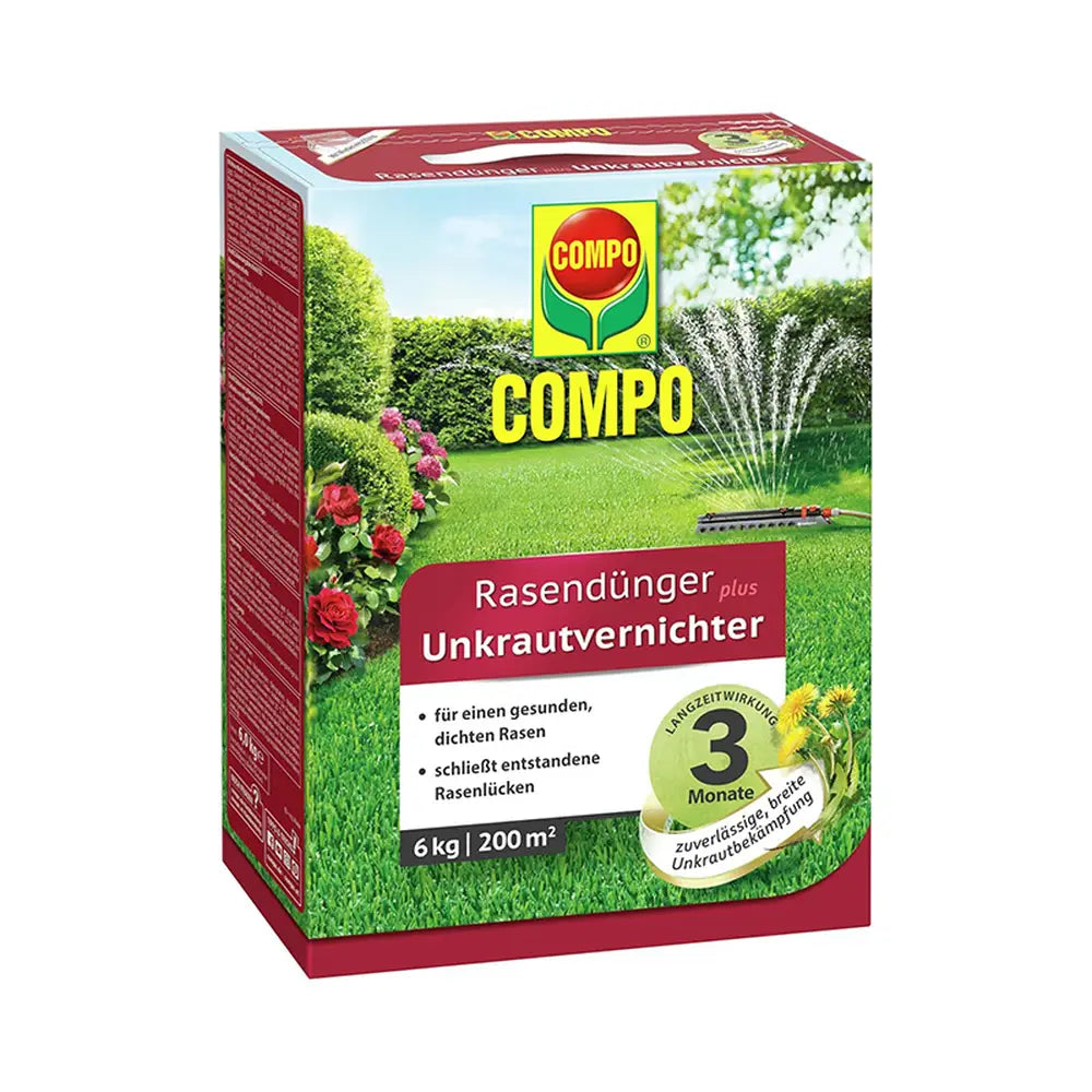 Ingrasamant gazon Compo Floranid cu erbicid 2 in 1 efect imediat si de lunga durata 6 kg pentru 200 mp