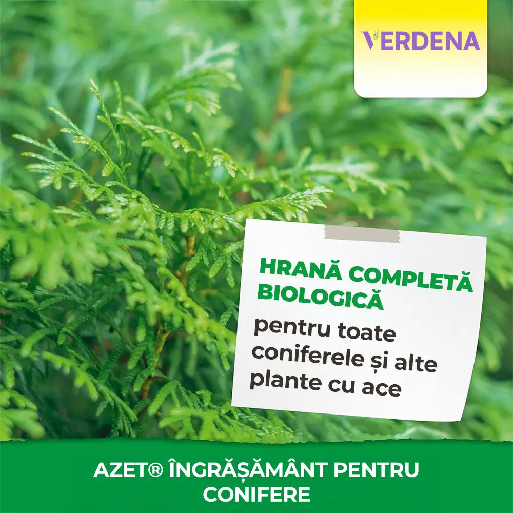 Ingrasamant organic conifere Neudorff Azet 2.5 kg, pentru frunzis verde intens si plante rezistente