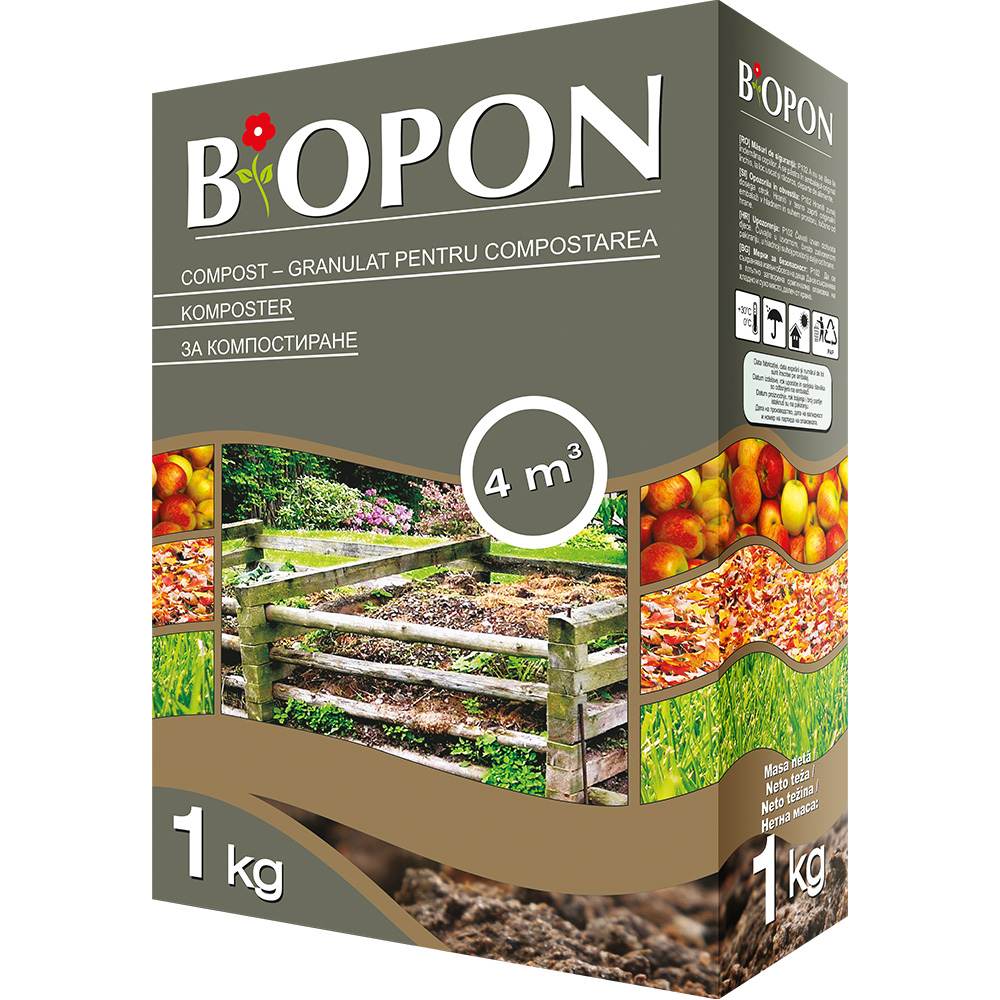 Activator compost biologic BIOPON, accelerare compostare rapida, 1 kg
